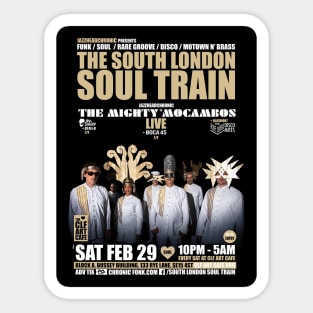 POSTER - THE SOUTH LONDON - SOUL TRAIN THE MIGHTY Sticker